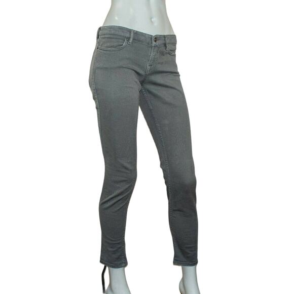 All Saints ASHBY Low Rise Skinny Jeans Gray Size 27 - Picture 3 of 10